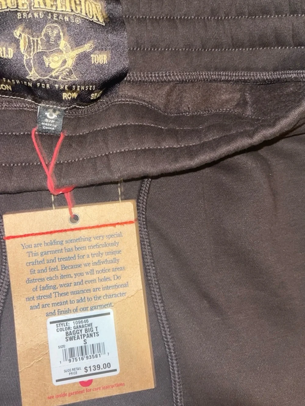 True Religion Black Wide-Leg Hoodie and Sweatpants Set with Gold Stitching